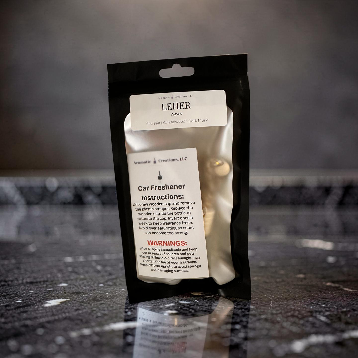 Leher Car Freshener - Waves