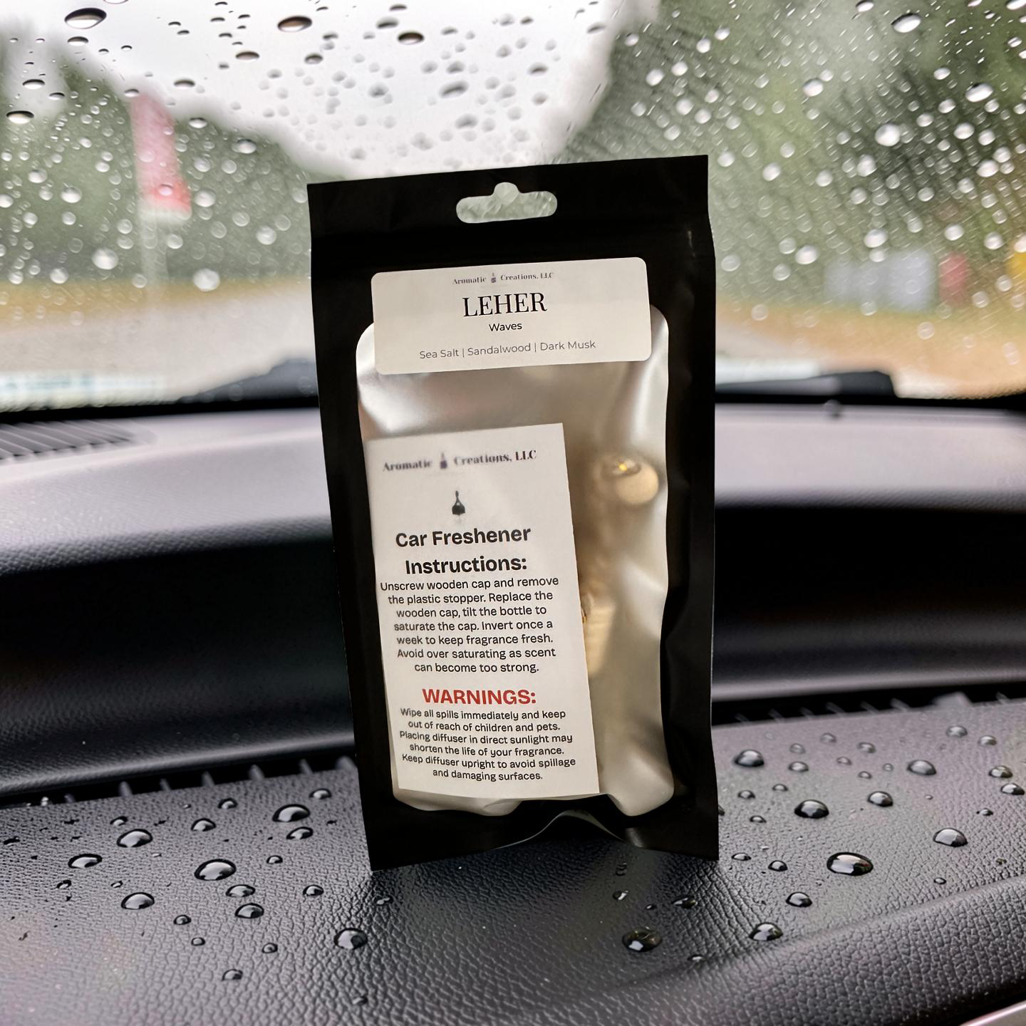 Leher Car Freshener - Waves